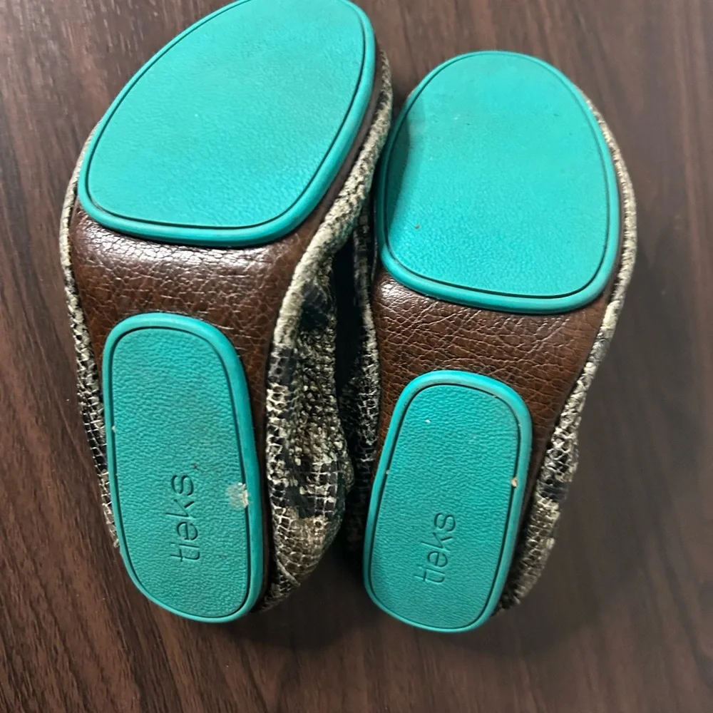 Tieks copperhead snake print ballet flats